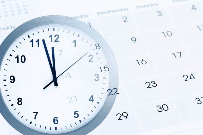 A clock and a calendar - Clarify time based language - Myprojectlessons.com
